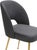 Swell Dark Grey Velvet Chair For Sale - Image 4 of 7