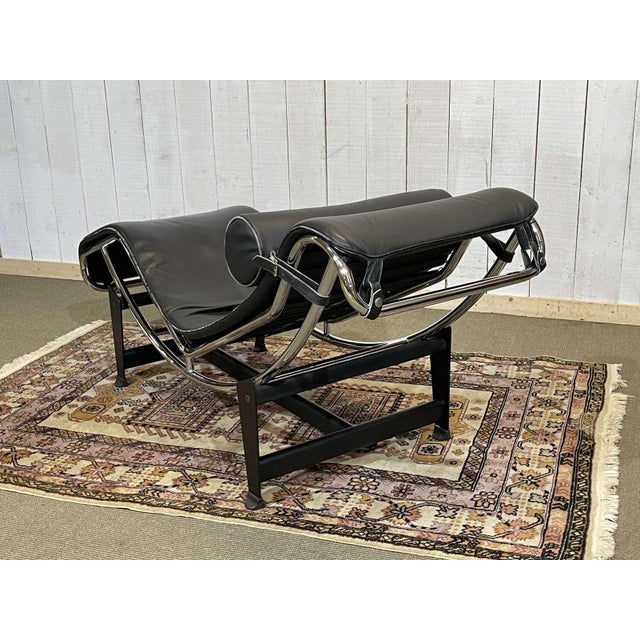 Metal Chaise Longue in the style of the LC4 from Le Corbusier, 2000s For Sale - Image 7 of 18