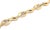 Mid 20th Century Wide Fancy 14k Two Tone Gold Link Bracelet For Sale - Image 4 of 5