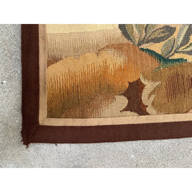 19th-Century French Wool & Silk Tapestry For Sale - Image 11 of 11