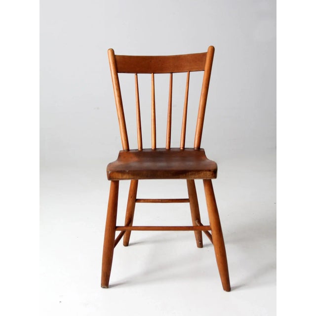 Antique Primitive Farmhouse Chair For Sale - Image 4 of 12