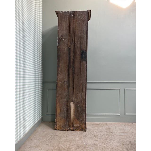 Tall Glass-Fronted Cupboard in Oak, 1890s For Sale - Image 9 of 13
