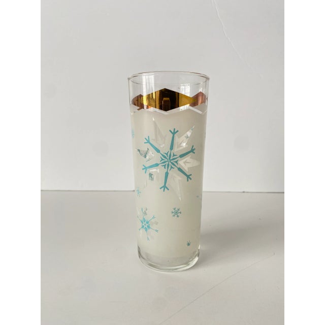 1960s 1960s Mid-Century Anchor Hocking Atomic Snowflake Glasses, Set of 8 For Sale - Image 5 of 5