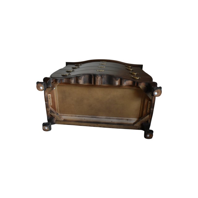 Drexel Heritage Heirloom Collection Mahogany Bombe Chest With Brass Hardware For Sale In Portland, OR - Image 6 of 6