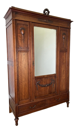 Antique French Walnut Wardrobe