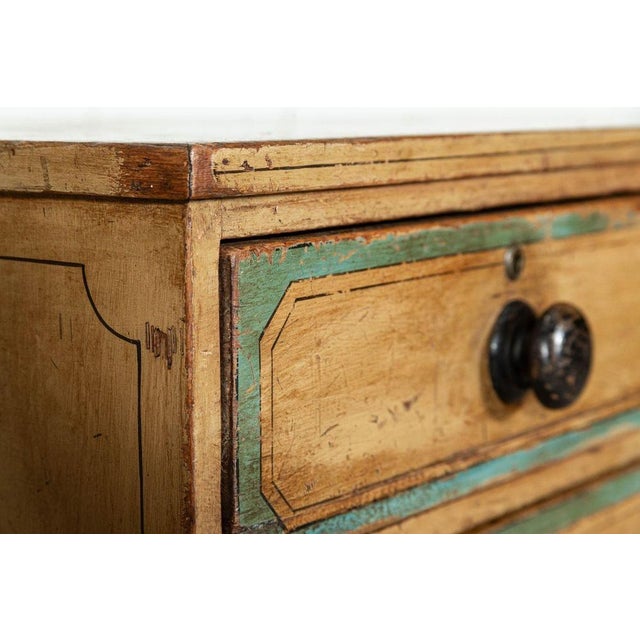 Regency English Painted Pine Chest Drawers, 1810 For Sale - Image 13 of 14