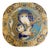 Christmas Plate with Angel and Trumpet in Glass by Björn Wiinblad for Rosenthal Studio Line, 1976 For Sale