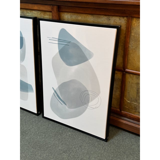 Black Calligaris Kuadro Geometric Prints, Set of Two For Sale - Image 8 of 12