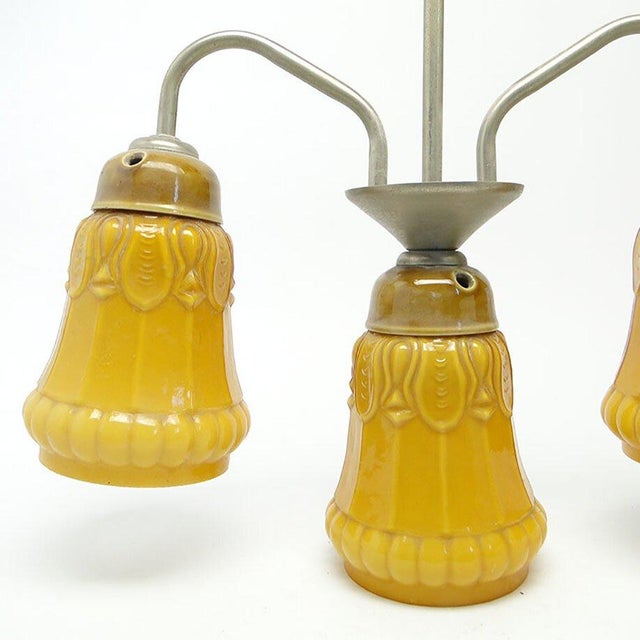 Mid-Century Chandelier from Polam, Germany, 1970s For Sale - Image 4 of 10