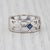 2010s 0.68ctw Sapphire Diamond Ring 18k White Gold Band Size 6.75 Stackable For Sale - Image 5 of 8