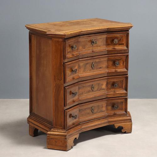 Baroque Walnut Bedside Table For Sale - Image 9 of 9