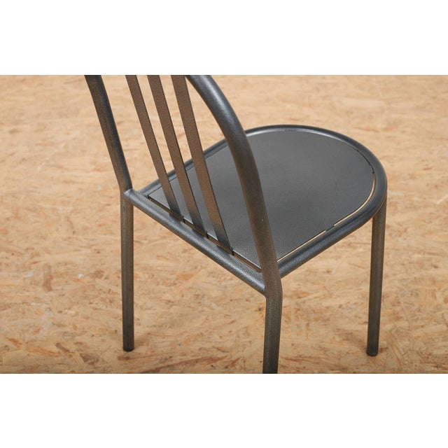 Model No. 222 Chair with Black Lacquered Tubular Steel from Robert Mallet Stevens For Sale - Image 9 of 13