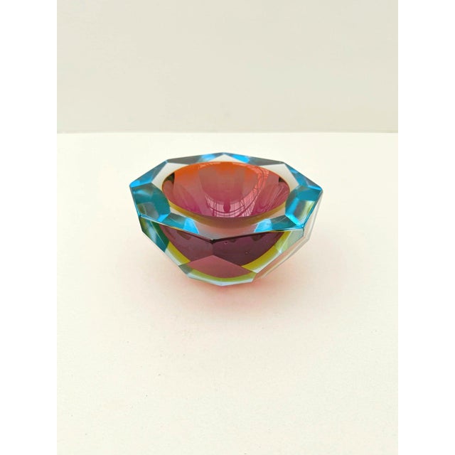 Blue Sommerso Murano Trinket Tray in Blown Glass, Italy, 1960 For Sale - Image 8 of 8