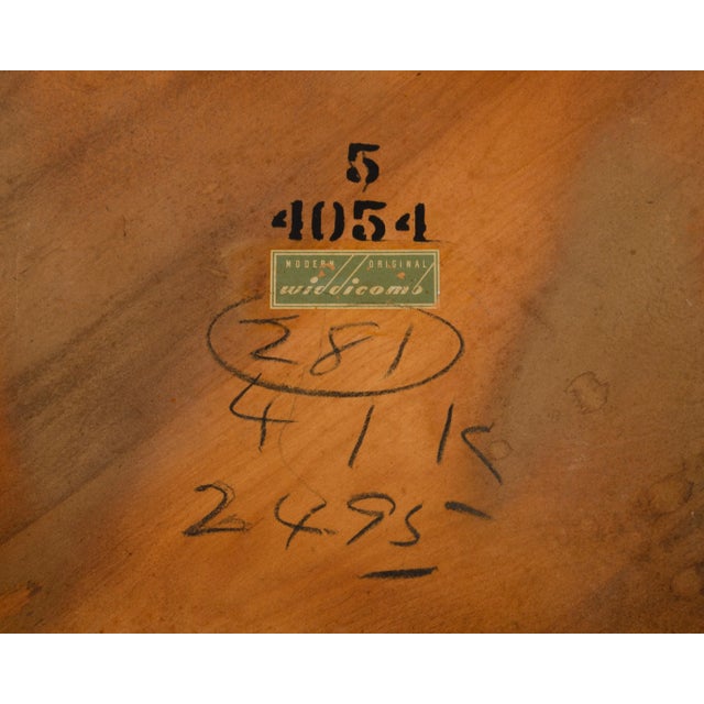 T. H. Robsjohn-Gibbings Widdicomb Round Lamp Table Mid Century Mahogany For Sale - Image 10 of 12