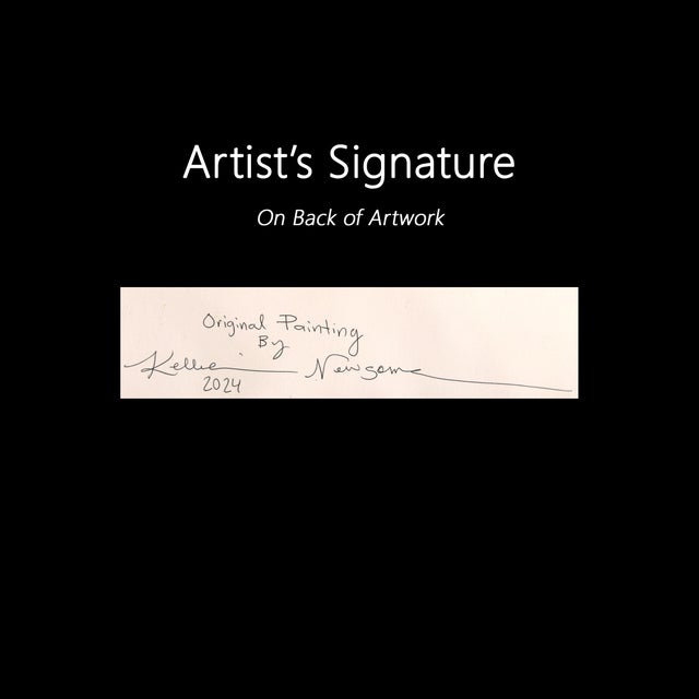 Spring Gathering by the Garden - Colorful Expressive Floral Painting on Paper Original Artwork by Kellie Newsome For Sale In Los Angeles - Image 6 of 6