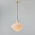 Metal 1950s Stilnovo Sculptural Opaline Glass Pendant, Unmarked For Sale - Image 7 of 12