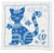 Contemporary Silk Crewel Embroidered Cushion Covers with Cat Motif- Set of 2 For Sale - Image 3 of 5