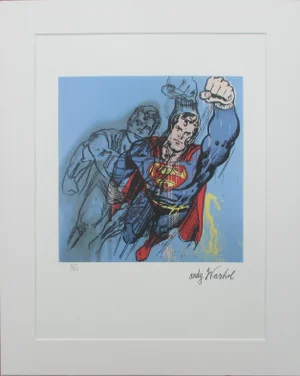 1980s CMOA Andy Warhol Myths Superman Lithograph