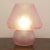 Pink Murano Glass Mushroom Table Lamp, Italy For Sale - Image 5 of 13