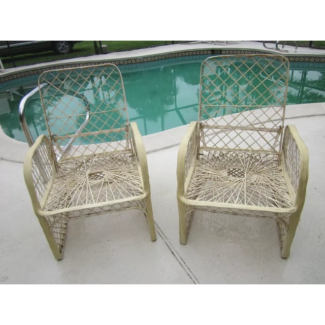 1950s 1950s Russell Woodard Spun Fiberglass Recliner Lounge Chairs, Attributed - Set of 2 For Sale - Image 5 of 5