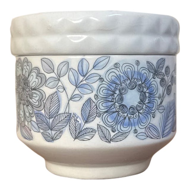 1970s Spanish Mid-20th Century Modern Lidded Sugar Bowl by Pontesa — 'Toledo' Pattern For Sale