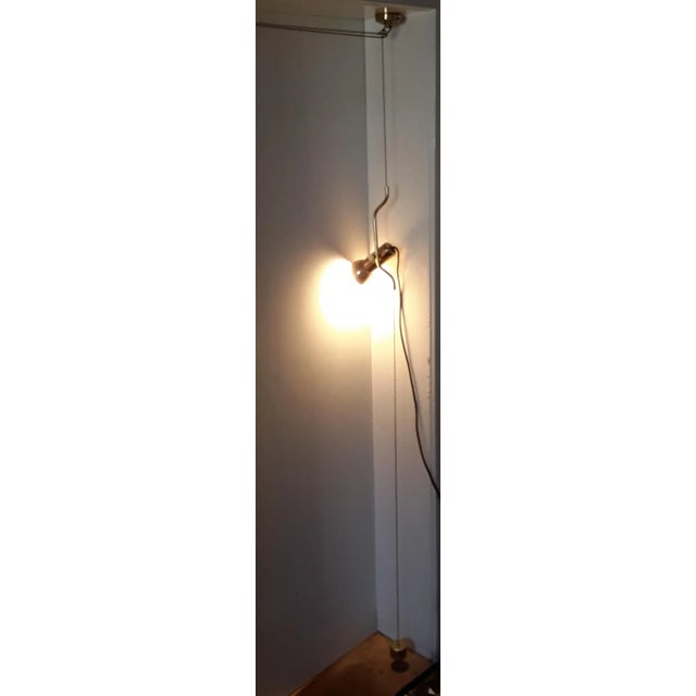 Vintage All-Adjustable Golden Ceiling Lamp, 1980s For Sale - Image 6 of 8