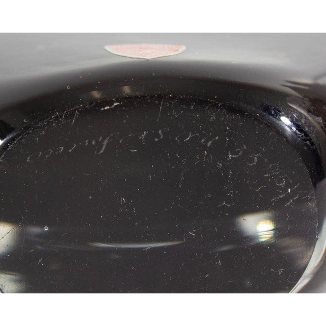 Glass Orrefors Sweden Sommerso Glass Vase by Nils Landberg For Sale - Image 7 of 7