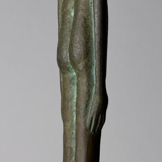 Vintage Bronze Shadow of the Evening Sculpture, Italy, 20th Century For Sale - Image 15 of 17