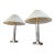 1980s Faux Bamboo Brass Table Lamps - A Pair For Sale