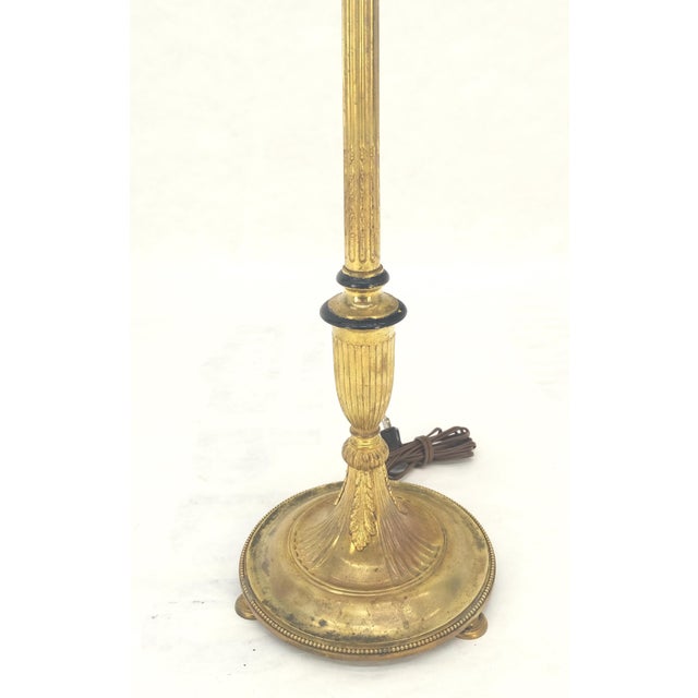 C. 1920s Solid Brass Deco Nouveau Floor Lamp