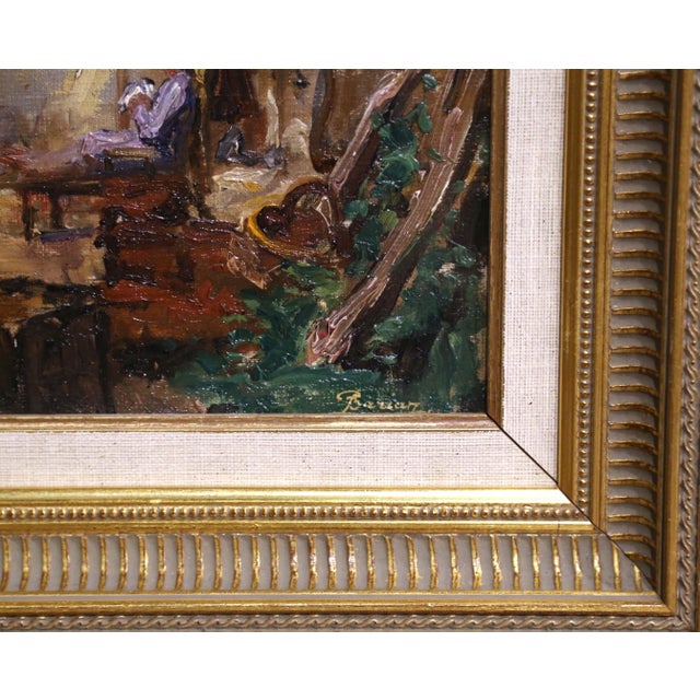 Early 20th Century French Village Oil Painting by Paul Joseph Barian For Sale - Image 4 of 13