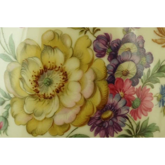 20th Century Antique Porcelain Vase with Floral Decoration from the Fürstenberg Factory, Germany, 1920s For Sale - Image 12 of 18