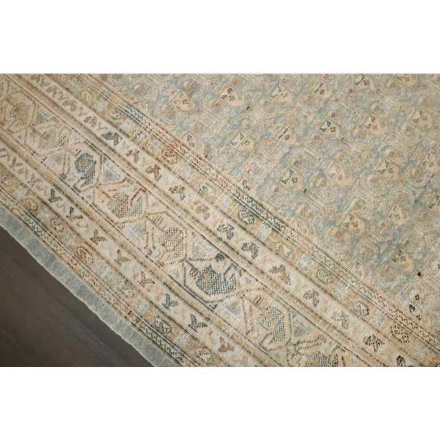 Persian Tabriz Mint Green Rug For Sale - Image 4 of 9