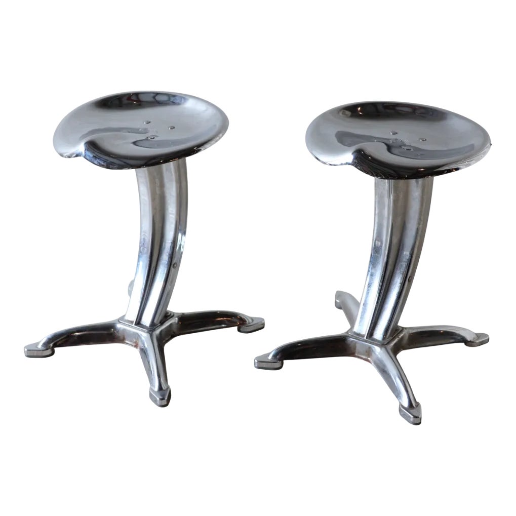 Lotus Stools by Yasu Sasamoto for Dulton, 1960s, Set of 2 | Chairish