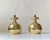 Vintage Brass Pendant Lamps attributed to Hans-Agne Jakobsson for Markaryd, 1960s, Set of 2 For Sale - Image 12 of 13