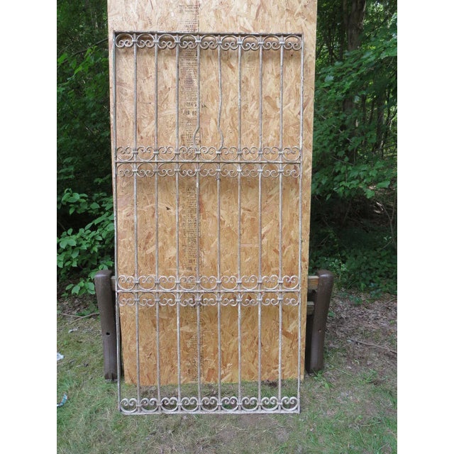 Wonderful piece of Architecture. Heavy, tight and sturdy.. piece does shown sign of wear including rust, chipping paint....