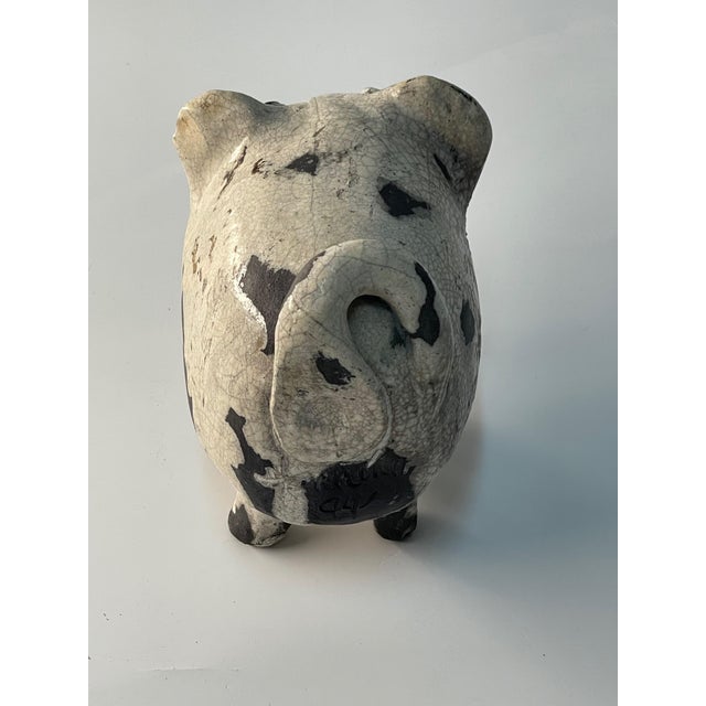 1994 Pottery Pig Signed Hunning For Sale - Image 4 of 5
