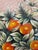 Late 20th Century Maitland-Smith Style Hand-Painted Orange Topiary Crackle Wall Panel For Sale In Charlotte - Image 6 of 6