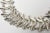 Vintage Sterling Silver Signed Collar Necklace and Charm Bracelet Set, 1950's For Sale - Image 4 of 4
