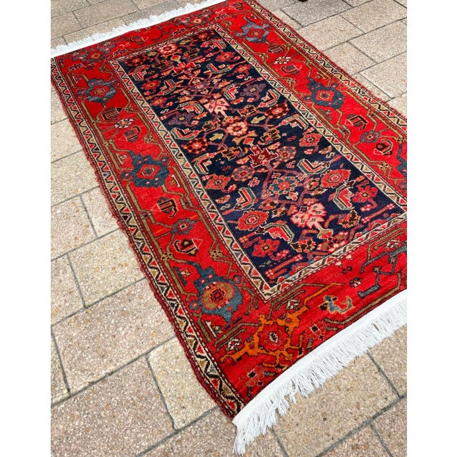 Early 20th Century Early 20th Century Antique Persian Malayer Rug, 3'7" X 5'7" For Sale - Image 5 of 9