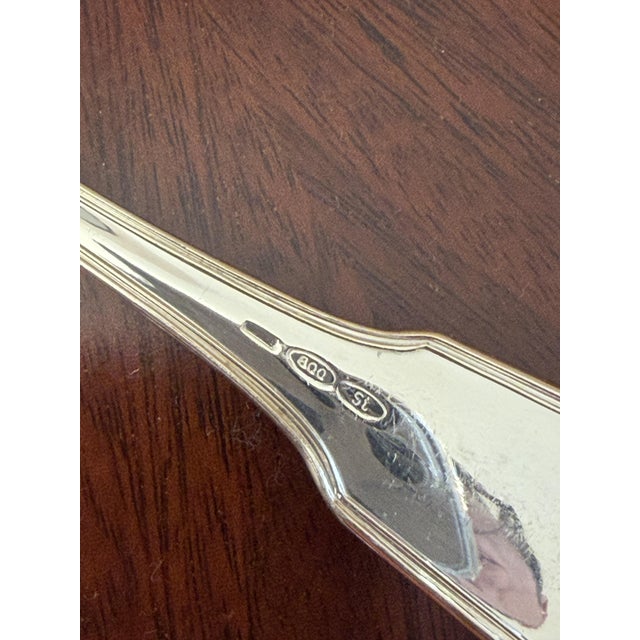 800 Silver Cutlery Set, Italy, 1980s, Set of 36 For Sale - Image 9 of 13