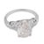 Art Deco 1930s Art Deco Gia 1.51 Carat Old Pear Shape Diamond Platinum Engagement Ring, Size 4 For Sale - Image 3 of 7
