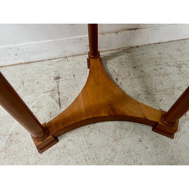 Wood Empire-Style Round Cherrywood Side Table, 19th Century For Sale - Image 7 of 10