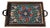 Hand Made Colorful Floral Boho Carved Copper Tray with Handles For Sale
