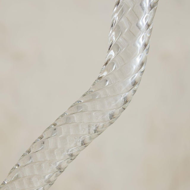 1940s Italian Murano Glass Leaf Basket Pendant Attributed to Barovier & Toso For Sale - Image 9 of 11