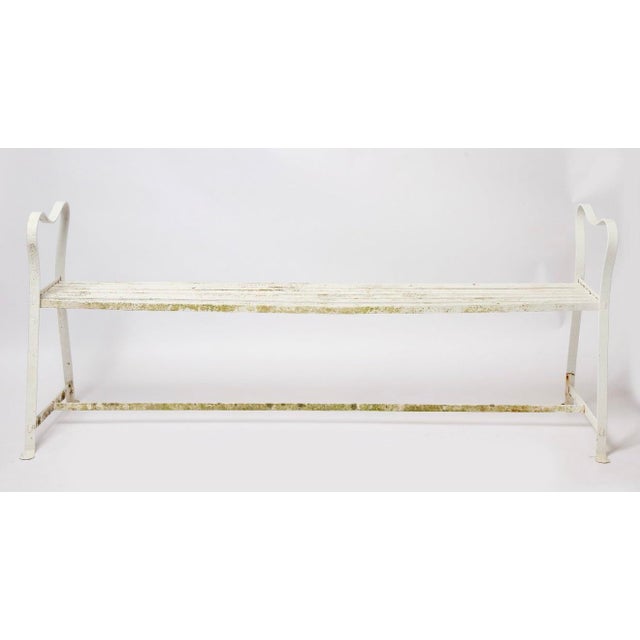 English, ca. 1800-1820 Iron strap work Over-all in fine original condition with wear commensurate to age, use, and exposure.