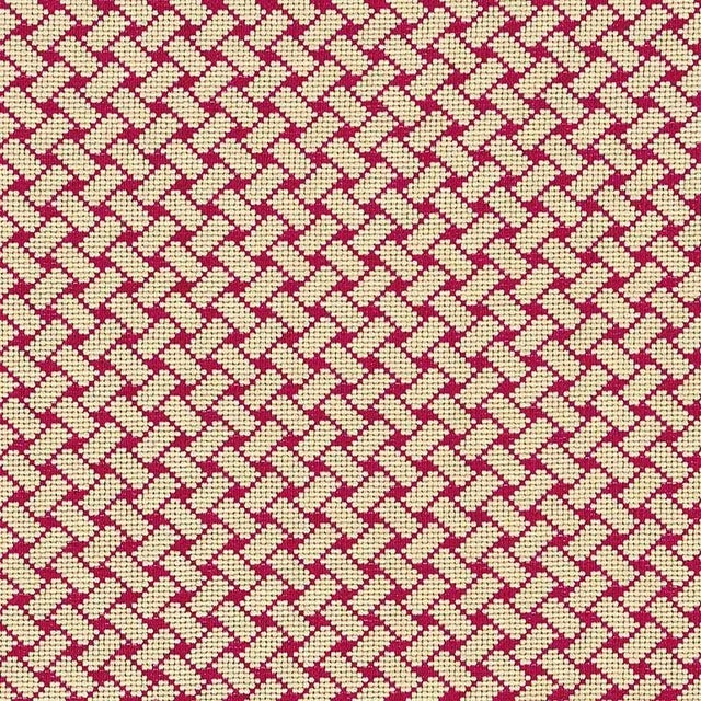 Sample - Schumacher Bristol Weave Fabric in Carmine For Sale