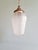 1920s Art Deco Pendant Light in Faceted Transparent Satin Glass, 1920s For Sale - Image 5 of 14