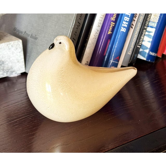 Murano Glass Dove with Gold Aventurine from Barovier & Toso, Italy, 1970s For Sale - Image 16 of 18