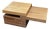 Multi-Tiered Wood Block Coffee Table + Drawer For Sale